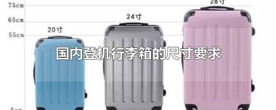 ​国内登机行李箱的尺寸要求多大 国内航班登机行李箱尺寸要求