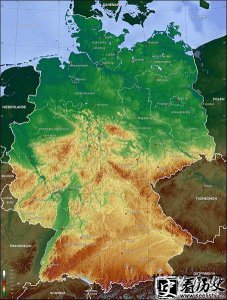 ​德国地形及气候的简介 德国国旗和国徽的含义 德国地图介绍 德国