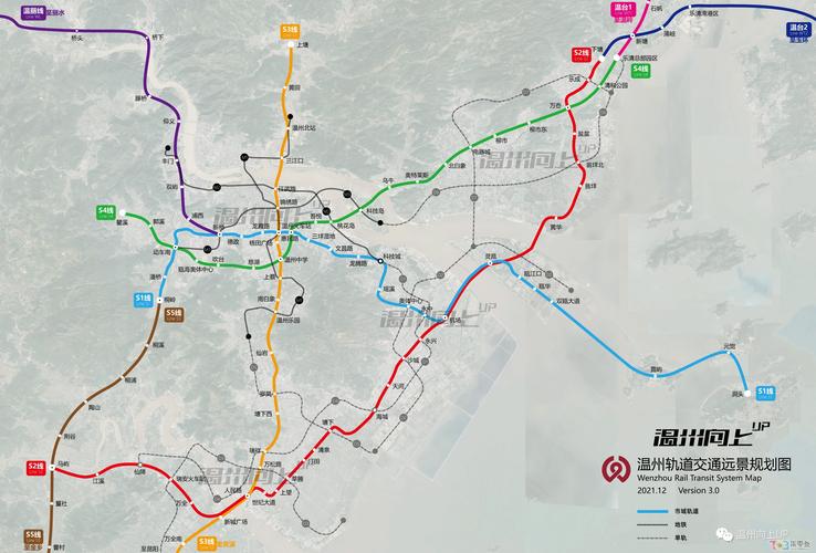 2023年温州市轨道交通最新规划图（温州拟重点发展轨道交通产业）