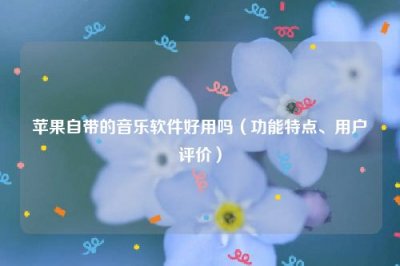 ​苹果自带的音乐软件好用吗（功能特点、用户评价）