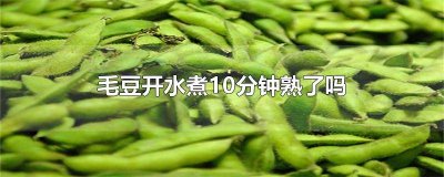 ​毛豆开水煮10分钟熟了吗图片视频播放 水煮毛豆多少分钟