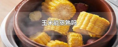 ​玉米能蒸熟吗