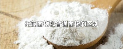 ​低筋面粉和普通面粉的区别