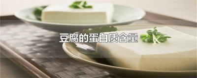 ​豆腐的蛋白质含量