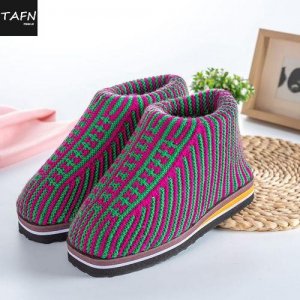 ​手工毛线鞋编织花样图案