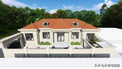 ​5款一层带院子户型农村别墅设计图，实用漂亮！