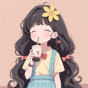 ​女生奶茶头像