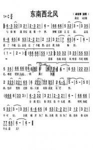 ​东南西北风的原版原唱(东南西北风的原版原唱是谁)